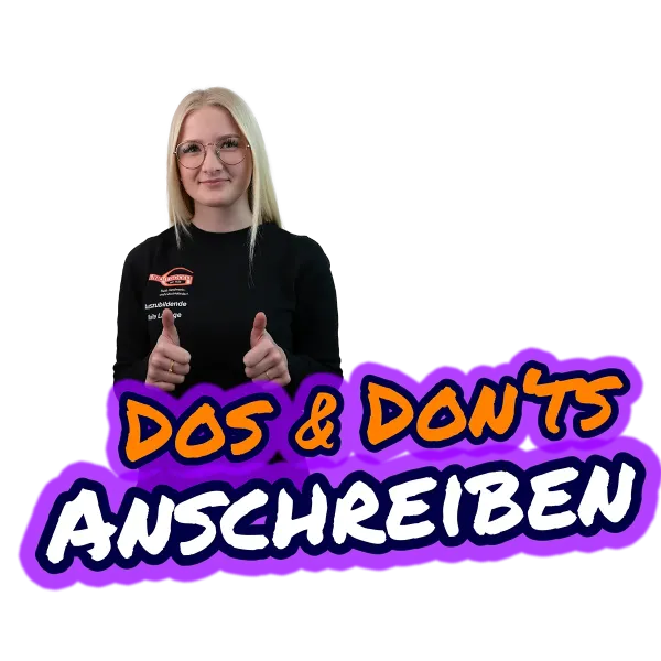 DOS & DONT`S Bewerbung - Otto Künnecke superheldenausbildung ausbildungsportal holzminden hoexter
